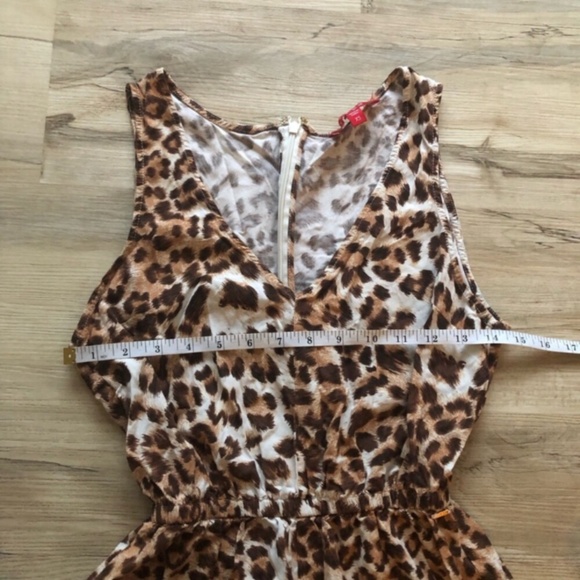 Guess Leopard Print Sleeveless Romper - Picture 2 of 7